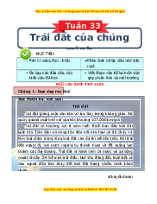 Bài tập cuối tuần Tiếng việt lớp 3 Tuần 33 Kết nối tri thức (có lời giải)