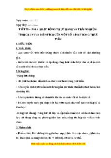Giáo án Hoạt động thực hành và trải nghiệm: Tính chu vi và diện tích của một số hình trong thực tiễn Toán 6 Chân trời sáng tạo
