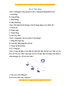 Trắc nghiệm Từ trường KHTN 7 Chân trời sáng tạo