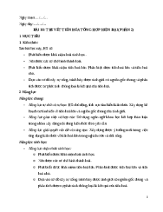 Giáo án Bài 18 Sinh học 12 Cánh diều: Thuyết tiến hóa tổng hợp hiện đại (Phần 2)