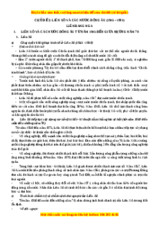 Trắc nghiệm Liên Xô và các nước Đông Âu (1945-1991) Lịch sử 12