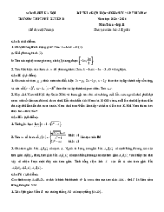 Đề thi HSG Toán 11 năm 2025-2026