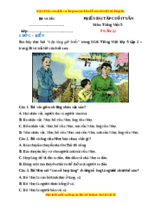 Bài tập cuối tuần Tiếng việt 5 Tuần 22 (có lời giải)