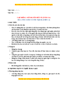 Giáo án Tóc xoăn và tóc thẳng Tiếng Việt 2 Chân trời sáng tạo