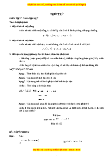 Chuyên đề Phép trừ Toán lớp 3 nâng cao Kết nối tri thức