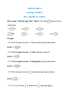Giải SBT Toán 7 Chân trời sáng tạo