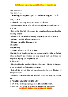 Giáo án Phép tính lũy thừa với số mũ tự nhiên Toán 6 Cánh diều