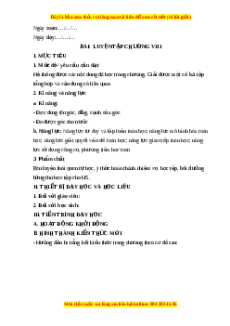 Giáo án Bài tập cuối chương VIII Toán 6 Kết nối tri thức