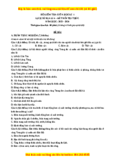 Đề thi giữa kì 1 Lịch sử & Địa lí lớp 4 Kết nối tri thức - Đề 2