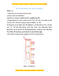 Lý thuyết Tin học 7 Chân trời sáng tạo Bài 3: Thực hành thao tác với tệp và thư mục