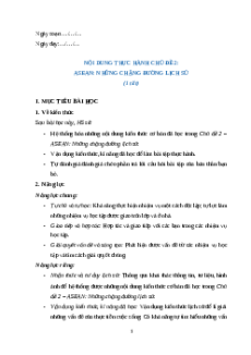 Giáo án Bài Thực hành Chủ đề 2 Lịch sử 12 Cánh diều