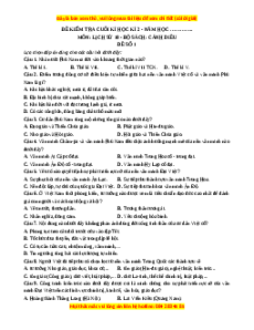 Đề thi cuối kì 2 Lịch sử 10 Cánh diều - Đề 1