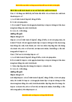 Trắc nghiệm KTPL 10 Bài 8 Chân trời sáng tạo: Sản xuất kinh doanh và các mô hình sản xuất kinh doanh