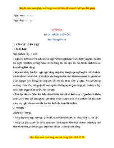 Giáo án Tuần 33 Tiếng Việt lớp 4 Chân trời sáng tạo