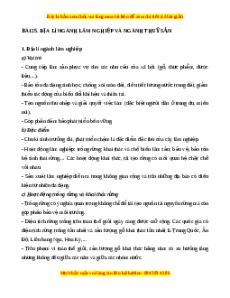 Lý thuyết Bài 25 Địa lý 10 Chân trời sáng tạo: Địa lí ngành lâm nghiệp và ngành thủy sản