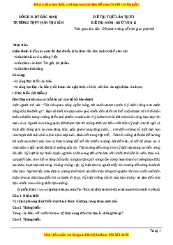 Đề thi thử Ngữ Văn trường Chuyên Hàn Thuyên lần 1 năm 2021