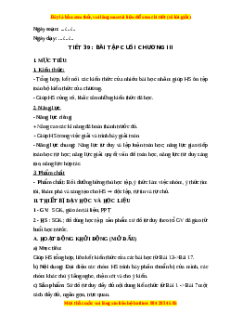 Giáo án Bài tập cuối Chương 3 trang 76 Toán 6 Kết nối tri thức
