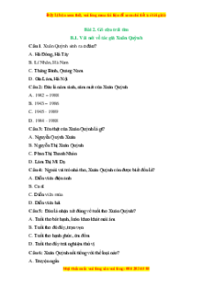 Trắc nghiệm Gõ cửa trái tim Ngữ văn 6 Kết nối tri thức