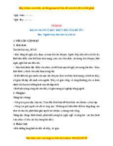 Giáo án Tuần 26 Tiếng Việt lớp 4 Kết nối tri thức