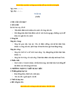 Giáo án Tuần 16 HĐTN lớp 4 Kết nối tri thức