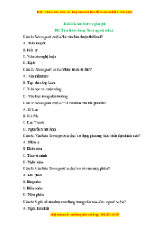 Trắc nghiệm Khác biệt và gần gũi Ngữ văn 6 Kết nối tri thức