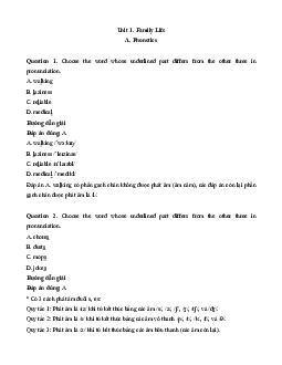 Bài tập trắc nghiệm Tiếng Anh lớp 10 ilearn smart có đáp án