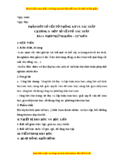 Giáo án Phép thử nghiệm - Sự kiện Toán 6 Chân trời sáng tạo