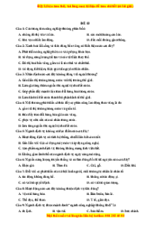 Đề thi cuối kì 2 Địa lý 10 Kết nối tri thức (đề 3)