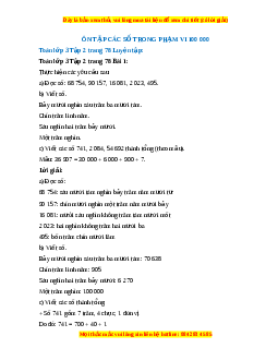 Giải Sgk Toán lớp 3 Bài 36: Ôn tập các số trong phạm vi 100 000 (Chân trời sáng tạo)