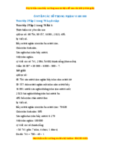 Giải Sgk Toán lớp 3 Bài 36: Ôn tập các số trong phạm vi 100 000 (Chân trời sáng tạo)