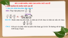 Giáo án Powerpoint Phép nhân, phép chia phân thức đại số Toán 8 Cánh diều