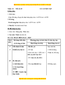 Giáo án Bài 69 Toán lớp 5: Luyện tập (Trang 70)