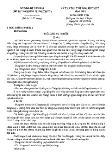 Đề thi thử tốt nghiệp THPT 2025 Ngữ văn Sở GD&ĐT Yên Bái