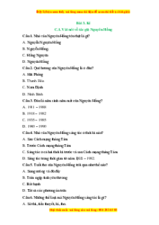 Trắc nghiệm Bài 3: Kí Ngữ văn 6 Cánh diều