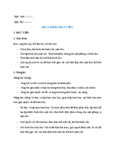 Giáo án Hình cầu Toán 9 Chân trời sáng tạo