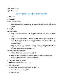 Giáo án Bài 15: Một số linh kiện điện tử phổ biến (2024) Công nghệ Điện - Điện tử 12 Cánh diều