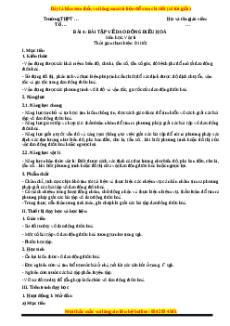 Giáo án Bài tập về dao động điều hoà Vật lí 11 Kết nối tri thức