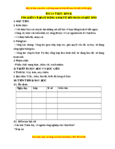 Giáo án Bài 24 Địa lí 11 Chân trời sáng tạo (2024): Thực hành: Tìm hiểu về hoạt động kinh tế đối ngoại Nhật Bản