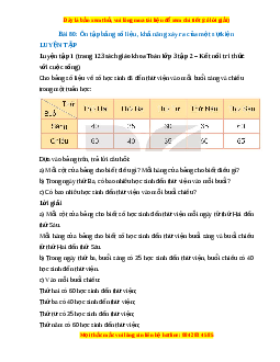 Giải Sgk Toán lớp 3 Bài 80: Ôn tập bảng số liệu, khả năng xảy ra của một sự kiện (Kết nối tri thức)