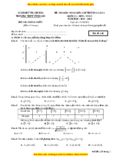 Bộ 57 đề thi HSG Toán 11 năm 2024 có đáp án
