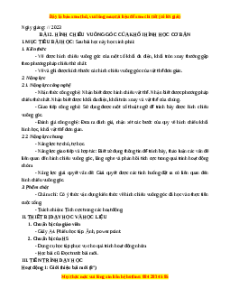 Giáo án Bài 2 Công nghệ 8 Cánh diều: Hình chiếu vuông góc của khối hình học cơ bản