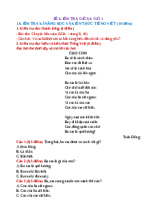 Bộ 10 Đề thi giữa kì 2 Tiếng Việt lớp 2 Kết nối tri thức có đáp án