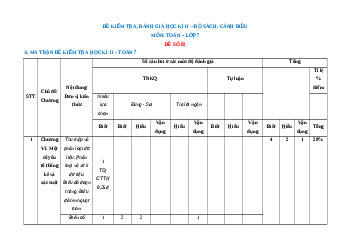 Đề thi cuối kì 2 Toán 7 Cánh diều Cấu trúc mới có đáp án- Đề 2