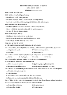 Đề cương Giữa kì 1 GDCD 7 Kết nối tri thức (có lời giải)