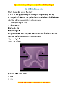 Trắc nghiệm Biểu đồ hình quạt tròn Toán 7 Kết nối tri thức