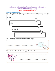 Phiếu bài tập hàng ngày Tiếng việt lớp 5 Kết nối tri thức