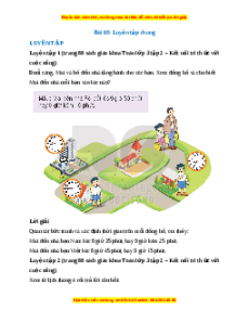 Giải Sgk Toán lớp 3 Bài 69: Luyện tập chung (Kết nối tri thức)