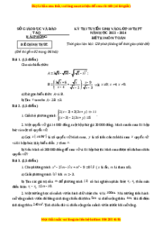 Đề thi vào 10 Toán Hải Phòng năm 2023-2024