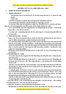 Trắc nghiệm Mĩ, Tây Âu, Nhật Bản (1945-2000) Lịch sử 12