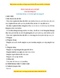 Giáo án Cánh cửa mở ra thế giới (Văn bản thông tin) 2024 Ngữ văn 8 Chân trời sáng tạo